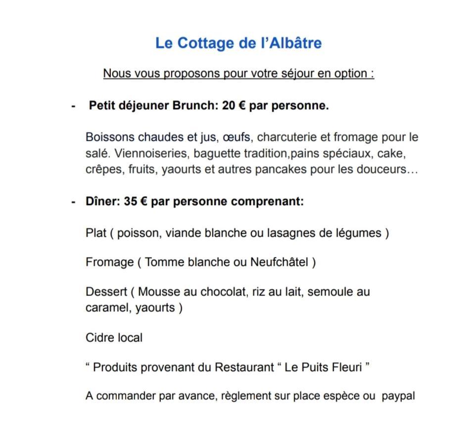 Le Cottage De L'Albatre Gite 2 Pers Jardin Parking A Vattetot Sur Mer Exterior foto